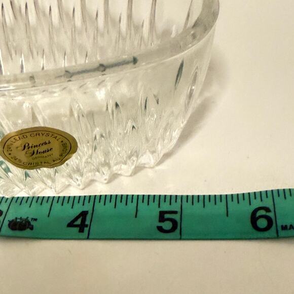 Princess House Set of 2 Lead Crystal Spoon And Fork Holders Dining Tableware New - Picture 6 of 7